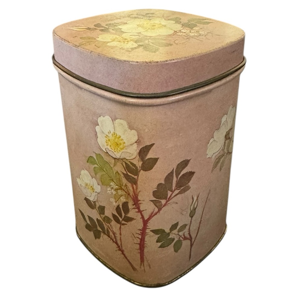 Small Floral Decorative Tin - Picture 6 of 9